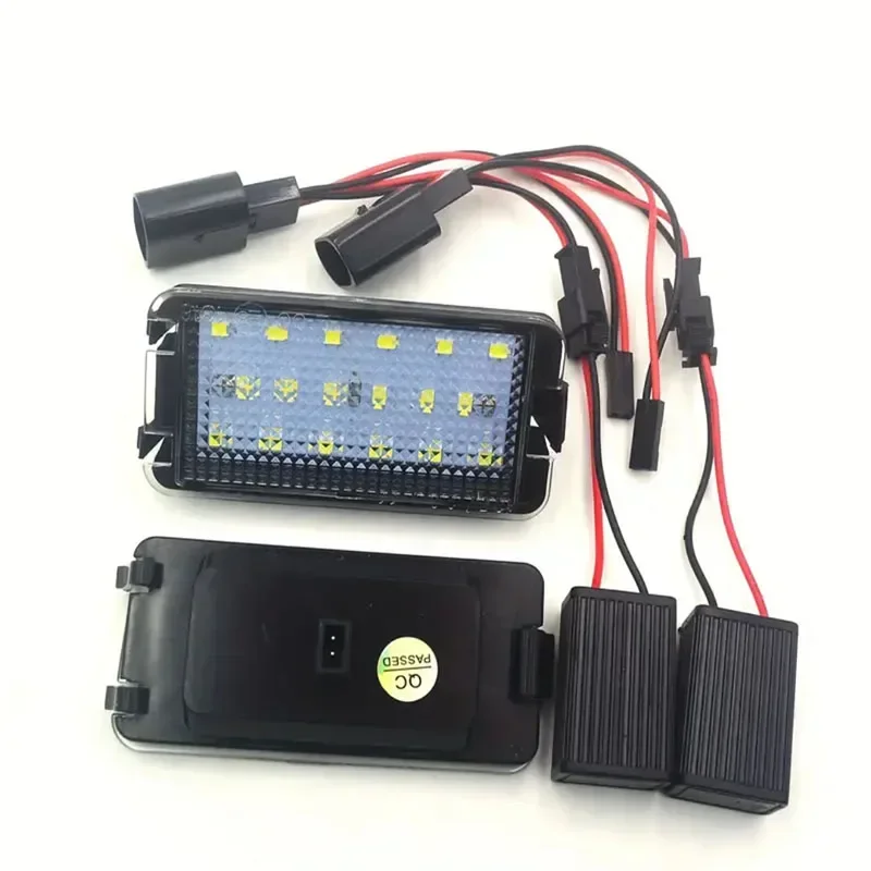

2pcs Error Free Car LED Number License Plate Lights for Seat Altea Arosa Ibiza Cordoba 1993-2008 Leon 1999-2005 Toledo Ⅲ