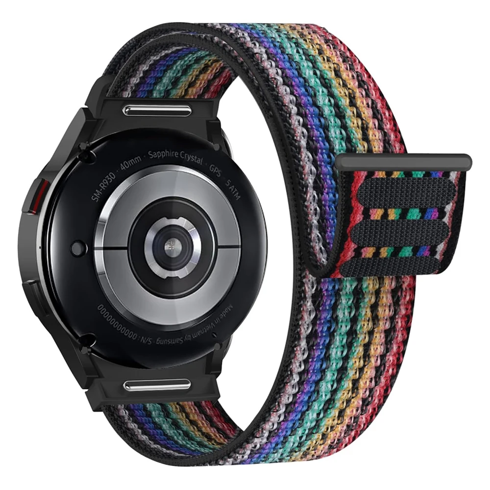 Band für Samsung Galaxy Watch 7/6/4/Classic/5 Pro 44 mm 40 mm Handgelenk ohne Lücken Nylon Sport Loop Correa Armband Galaxy Watch 7 Armband