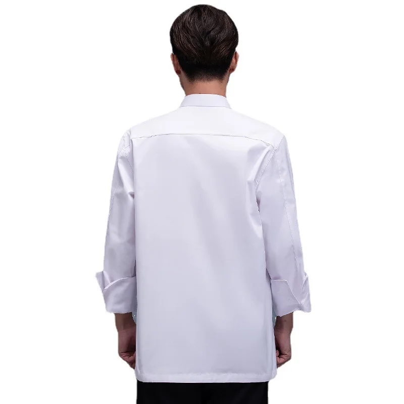 Monos para hombre, ropa de manga larga para Catering, restaurante, Hotel, Chef, cocina, Otoño e Invierno