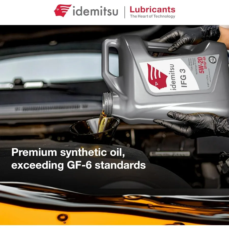 IFG 3 5W-20 Моторное масло, полностью синтетическое – 5 литров |   Сертифицированное моторное масло SP/GF-6A для двигателей TGDI и PFI |   Производитель для Максимального Э
