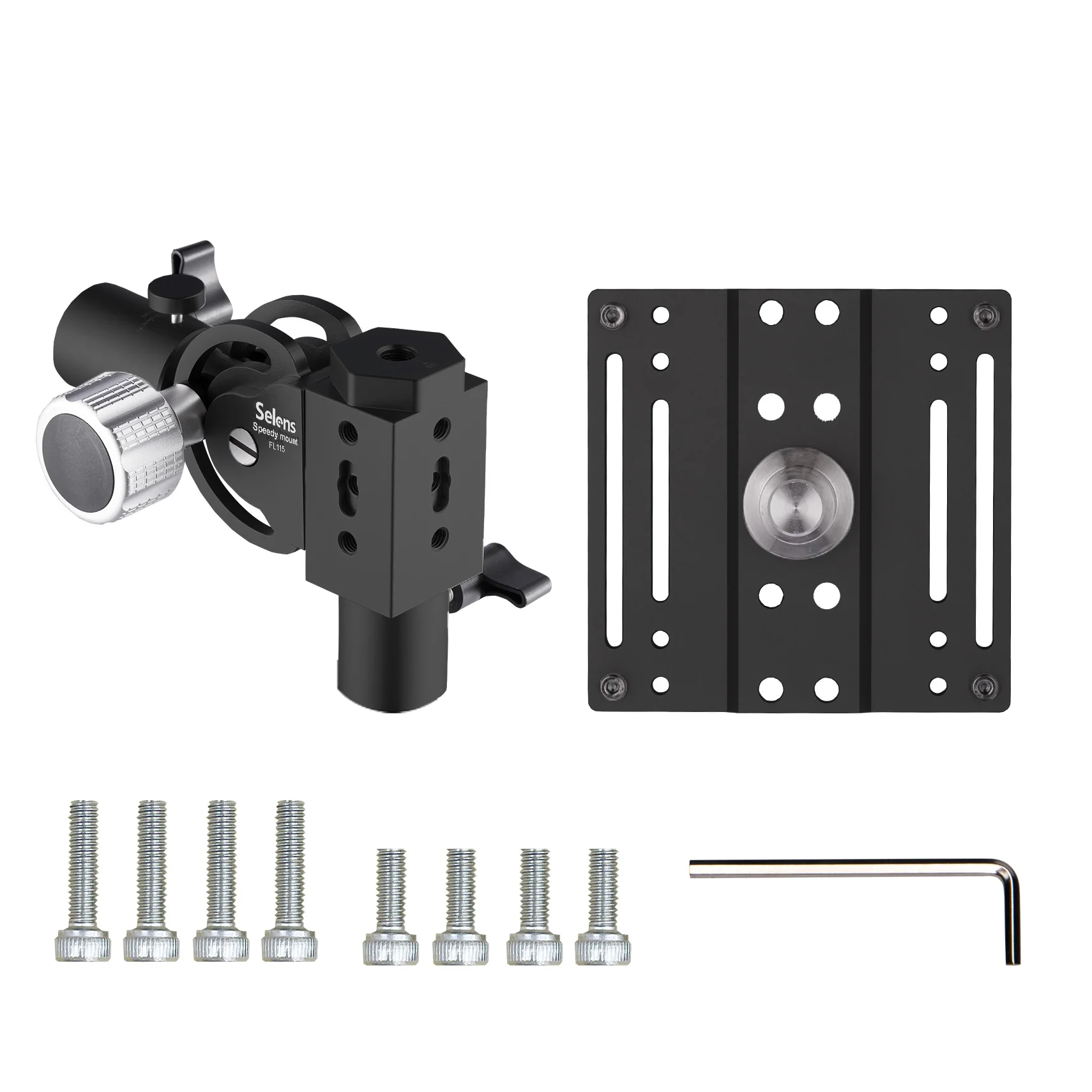 Selens TV LED مراقب جبل قابل للتعديل 360 درجة دوران حامل عالمي انفصال قوس للتصوير الفوتوغرافي استوديو