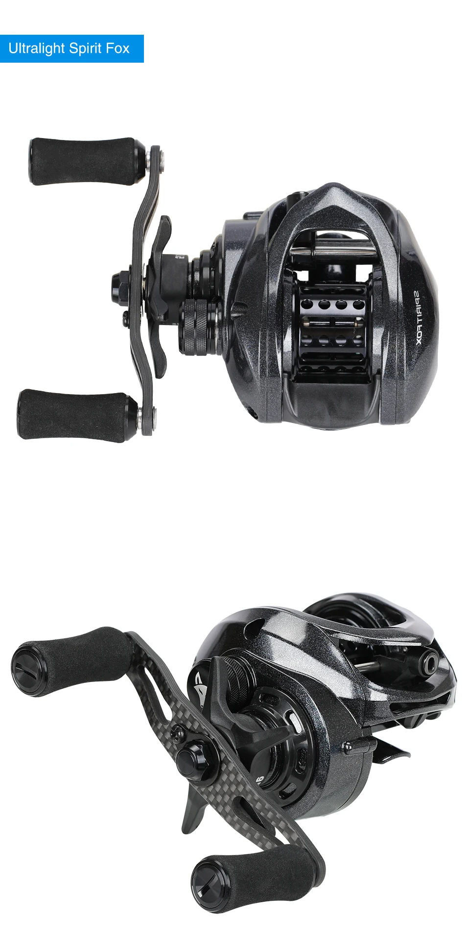 TSURINOYA Baitcasting Angelröhre SPIRIT FOX 50R 50HR 1-10g Ultraleichtes, glattes Finesse-System 5,6:1 7,3:1 Weitwurf Vielseitig – Detail 18