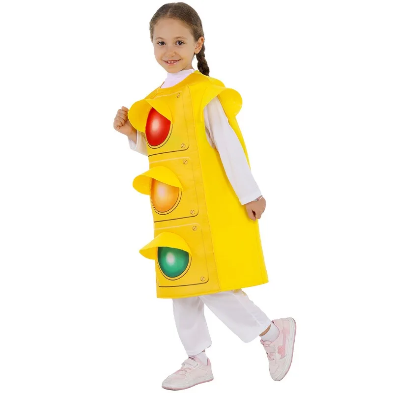 Новый детский светофор на Хэллоуин, ролевой костюм для косплея, детский сценический костюм для вечеринки, игровой костюм