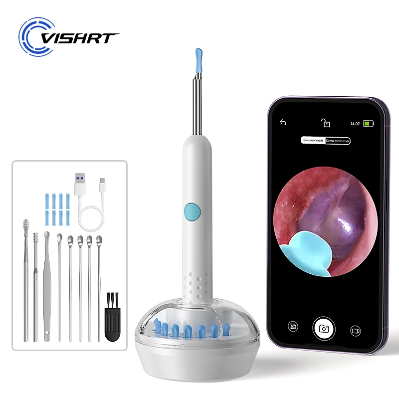 

Wi-Fi визуальный отоскоп, ультратонкая камера 4,2 мм 1080P для эндоскопа iOS/Android, ушной сборщик с ушной ложкой, инспекционная камера