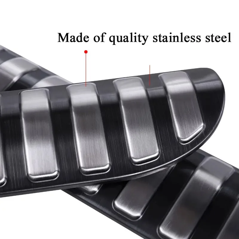 

metyoucar For Land Rover Range Rover Sport 2014-2021 Stainless Steel Black Car Rear Bumper Scuff Sill Plate Trim Car Accessories