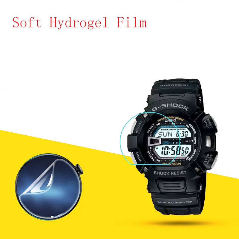 Soft Hydrogel Film Clear HD Transparent Protector Protective Guard Smart watch for CASIO casio G-9000 10PCS
