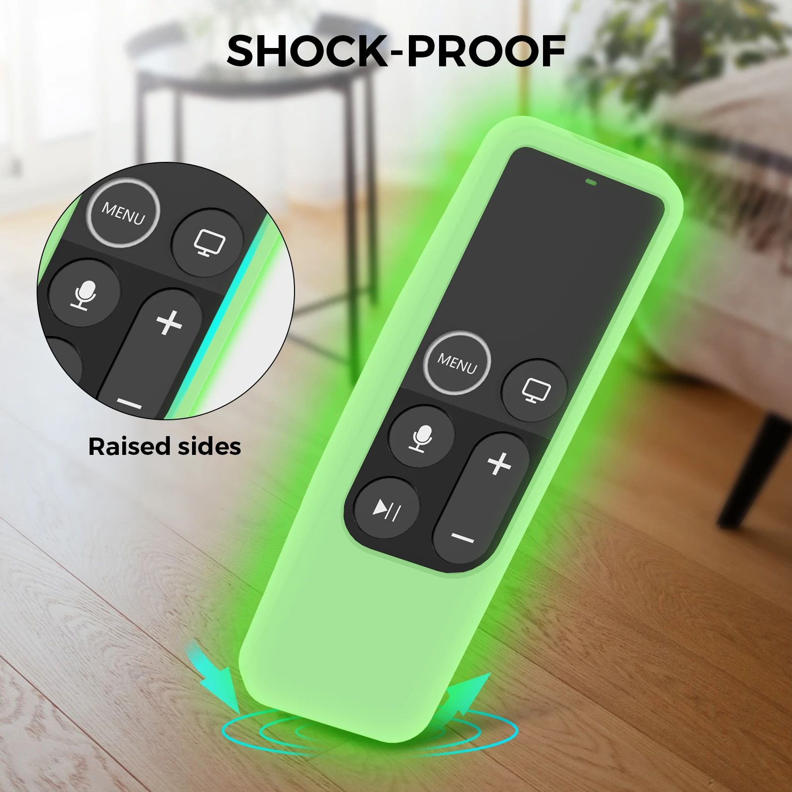 

Remote Control Silicone Protective Cover for App le TV 4K 4th/5th Gen Silicone Remote Case for Air tag+App le TV HD Remote