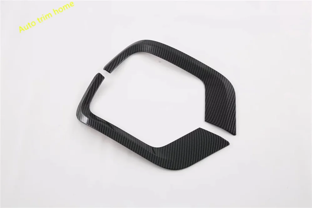 

ABS Chrome Carbon Fiber Front Fog Light Lamp Decor Stripes Cover Trim For Toyota Land Cruiser 300 LC300 2021 - 2024 Accessories