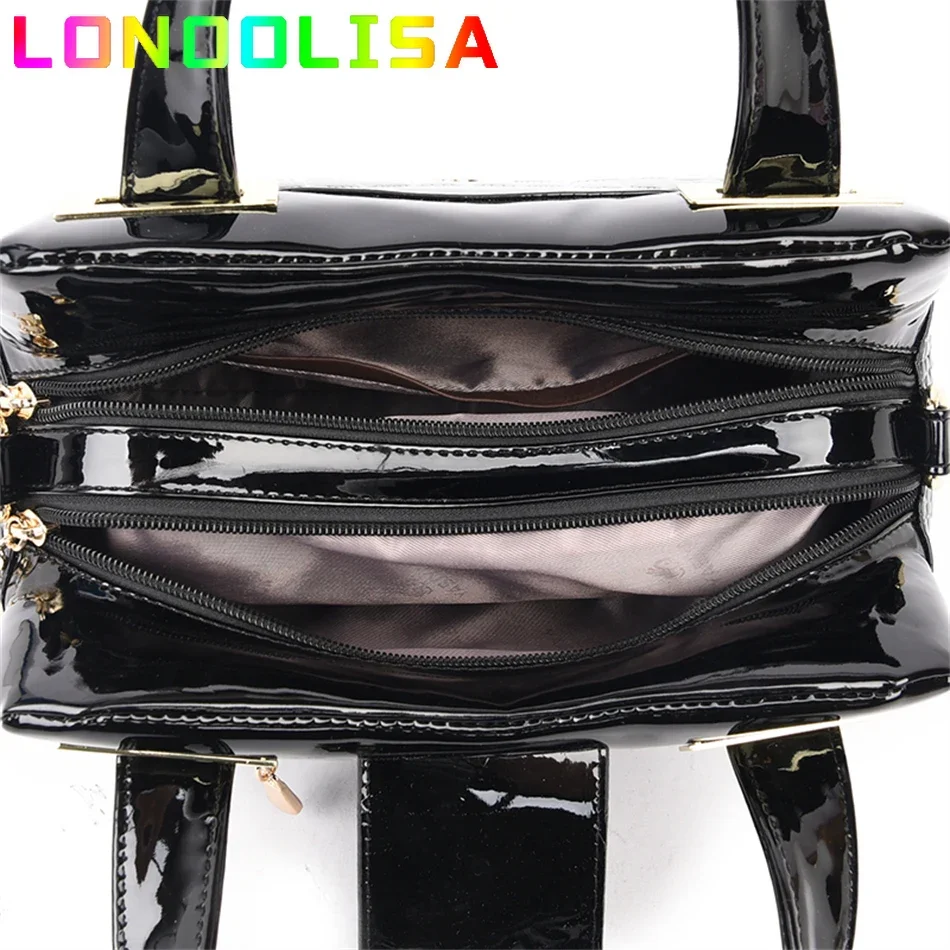 Luxury Handbag Women Bag Designer 2024 Famous Brand Patent Leather Shoulder Crossbody Bags Large Capacity Tote Bolsos Sac A Main