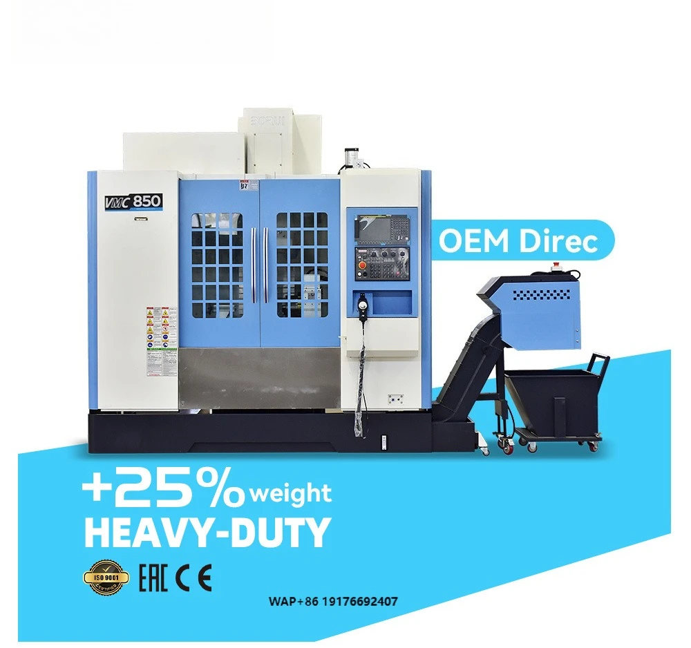 VMC850 CNC Vertical Machining Center with Control System and Taiwan Components CNC Milling Machine