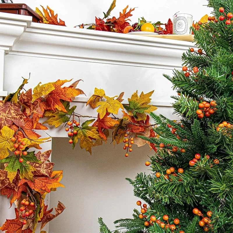 10 Stück Schaumstoff Künstliche Stechpalmenbeeren Orange Beerenzweige für Herbst Thanksgiving Ernte Weihnachtsbaum DIY Home Navidad Dekor – Detail 6