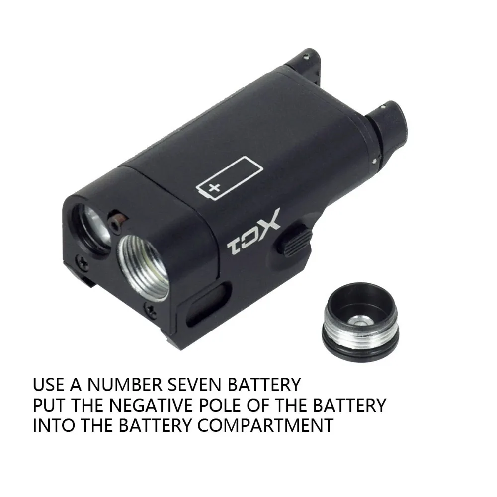 Lanterna tática xc1 led, atualização de metal, pistola de caça ao ar livre, luz para airsoft glock 17 18c 19, acessórios para arma
