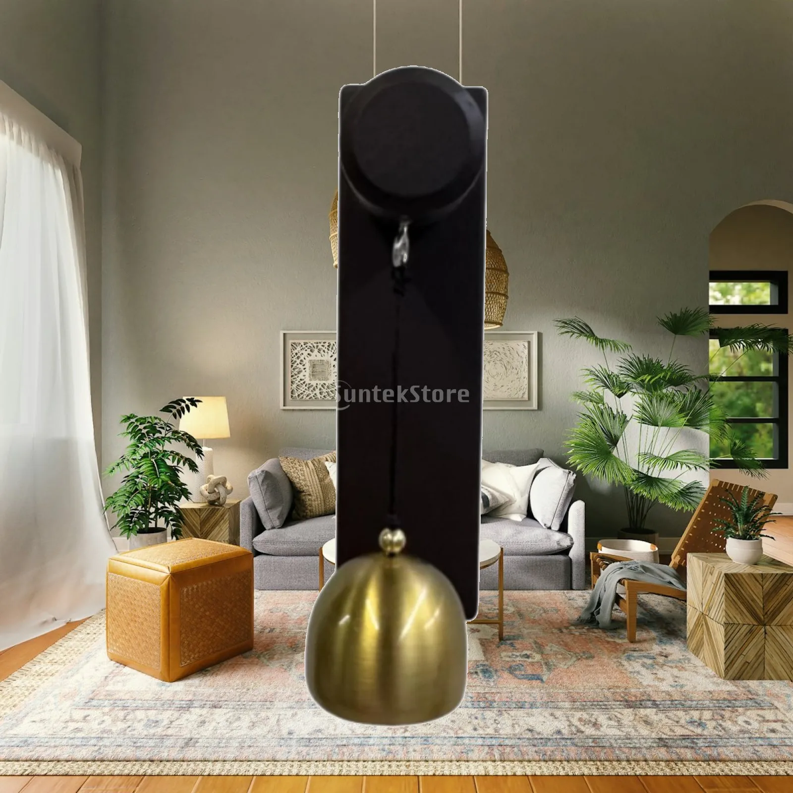 Shopkeepers Bell for Door Opening Entering Vintage Ornament Doorbell Wooden Door Bell Door Chime, for Farmhouse Garden Shop Cafe