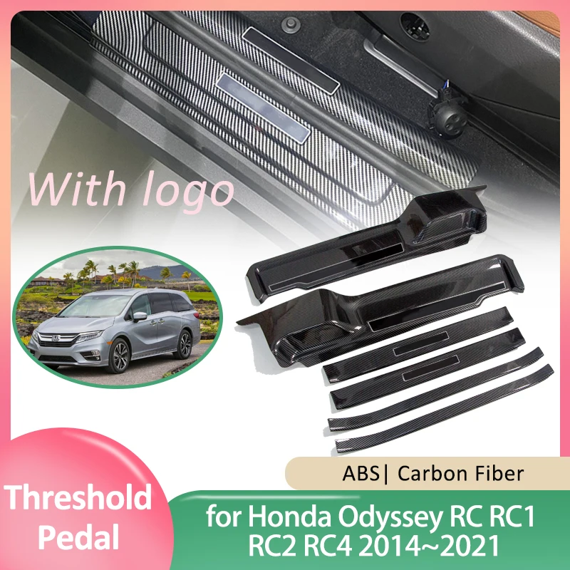 

Car Door Sill Scuff Plate for Honda Odyssey RC RC1 RC2 RC4 2014~2021 Guards Welcome Pedal Threshold Cover Sticker Accessories