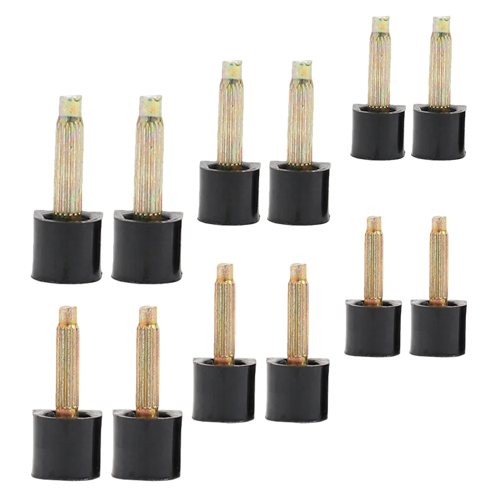 

6 Pairs High Heel Spike Studs Slip Resistant Shoes Protective Tip Replacement Tips Pin Black Protectors