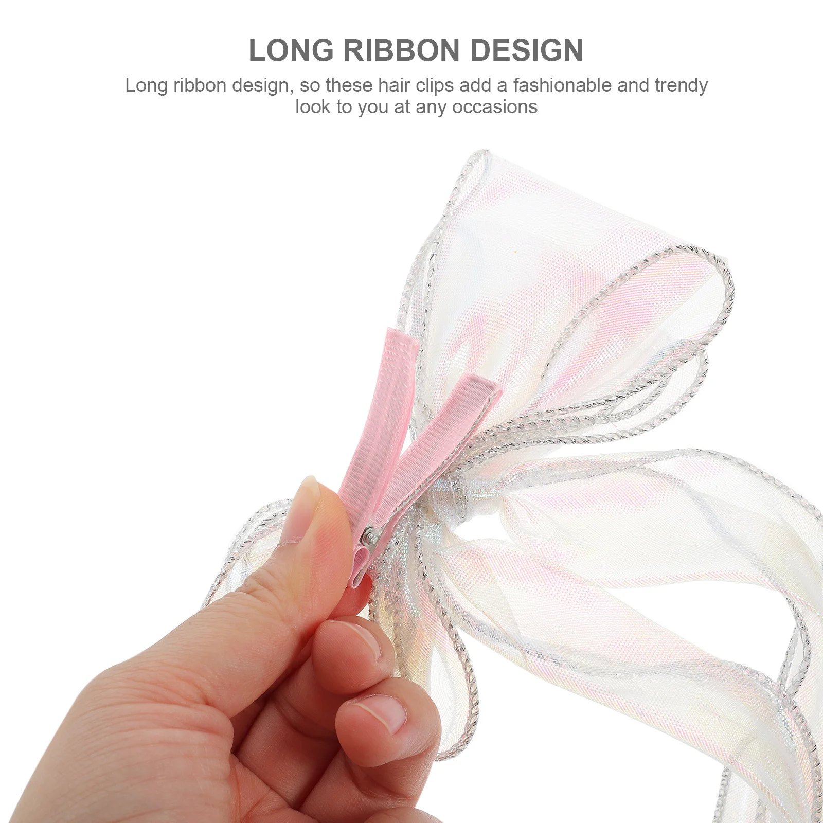 

2 Pcs Hair Bow Clip Accessories Barrette Clips Bows for Teen Polyester Bowknot