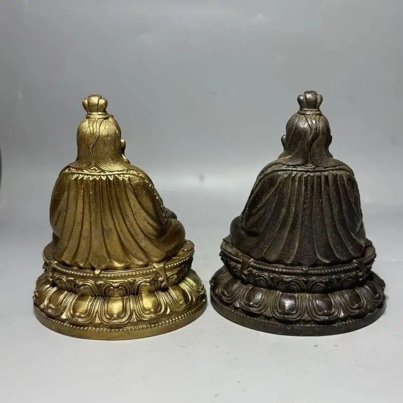 Antique Tang Dynasty cloth Buddha statue ornaments, Tibetan opera originator Master Qiao's Buddha statue for worship, living roo