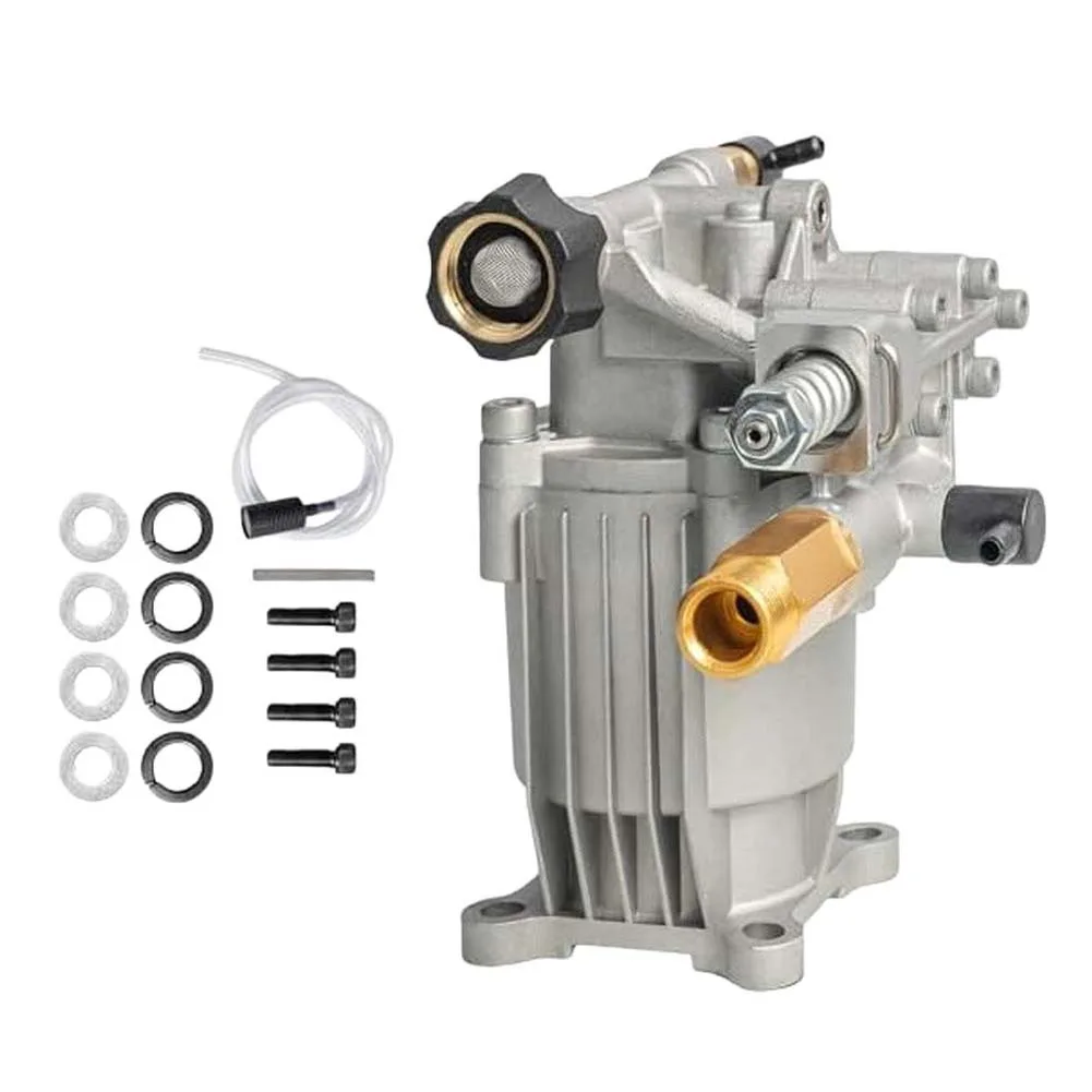 P170 Aluminum Plunger Pump 2400-2750 PSI 2.4 GPM Self-Priming High Pressure Washer Pump For 3/4 Inch Horizontal Shaft Engine