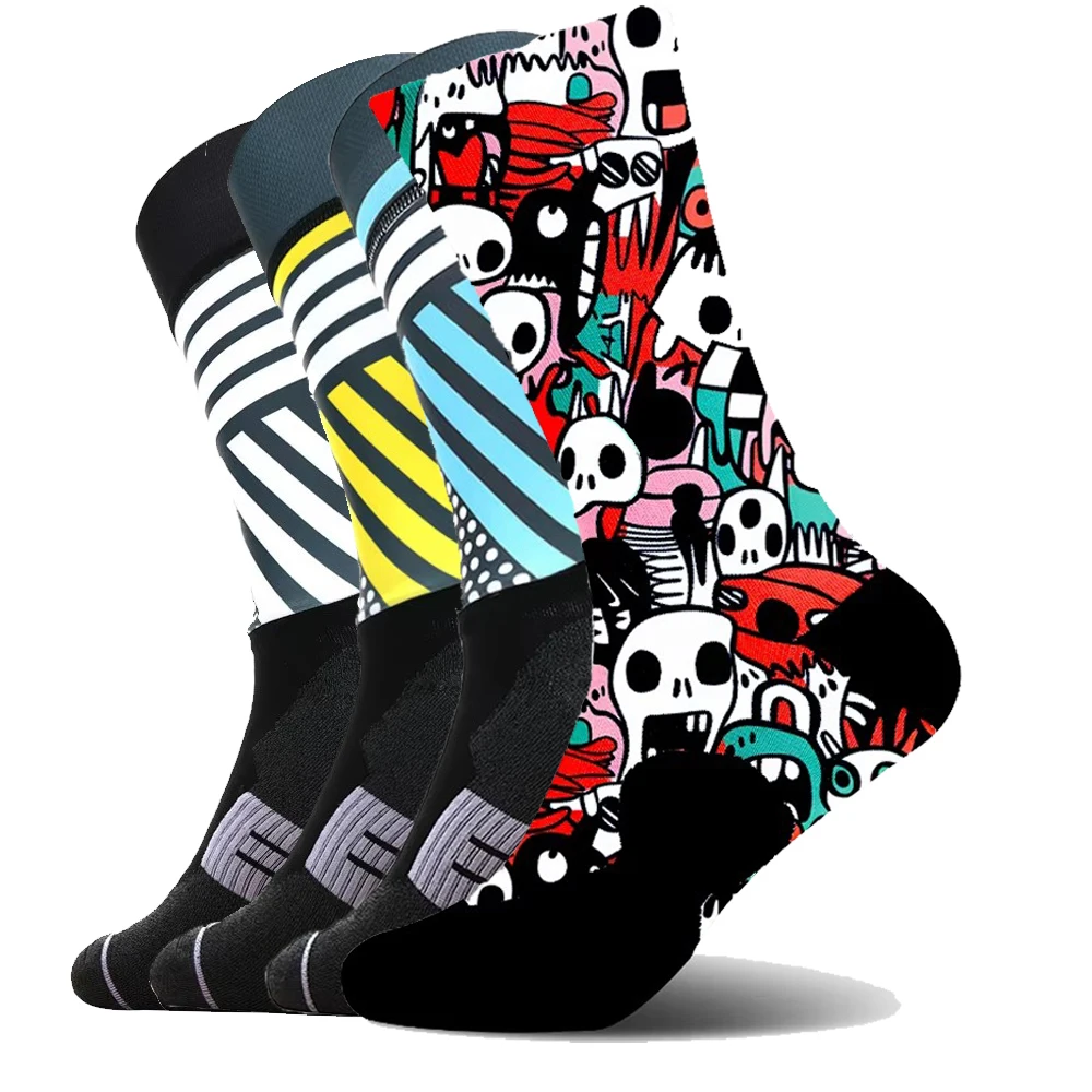 

Велосипедные носки Дышащие влагоотводящие спортивные носки для езды на велосипеде, езда на велосипеде унисекс для взрослых