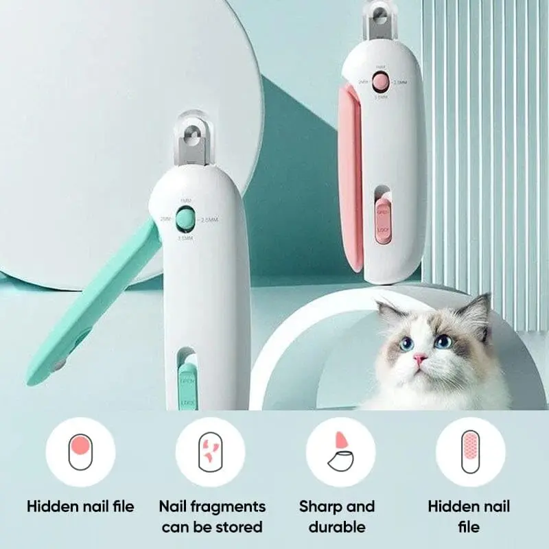 Cat Nail Clippers with Adjustable Hole Professional Cat Dog Nail Clipper Cutter Pet Claw Trimmer Puppy Kitten Care Grooming Tool