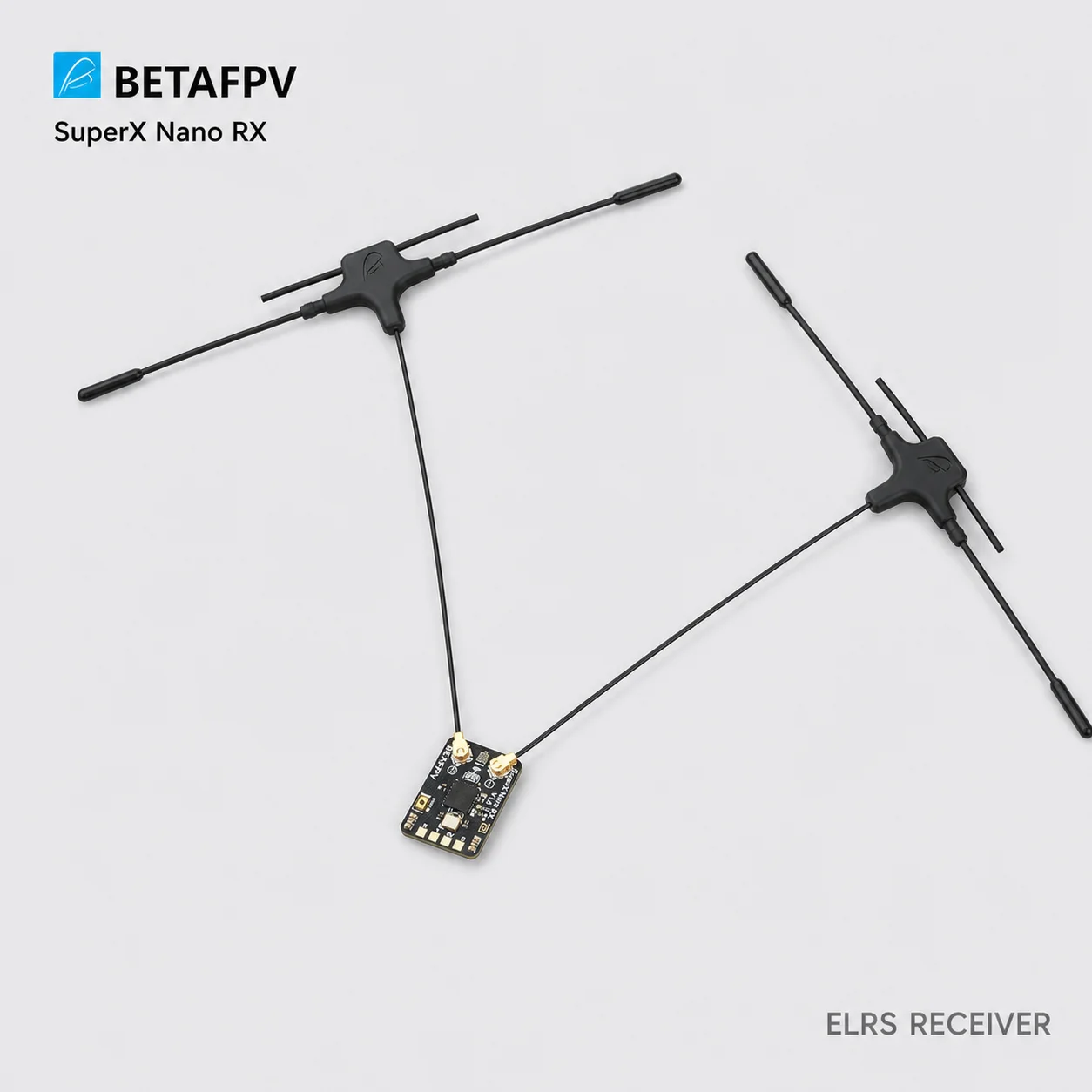 BETAFPV SuperX Nano ELRS Gemini Xross Receiver 2.4GHz 915MHz Dual-Band 1.45g Compact For Long Range Photography FPV Drone Build