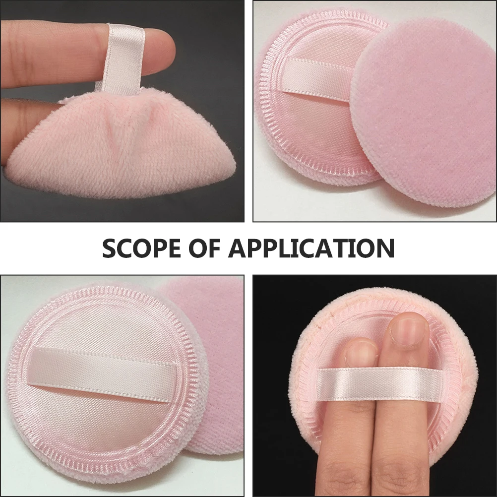 

20 Pcs Puff Round Powder Loose Blush Dusting for Women Accessories