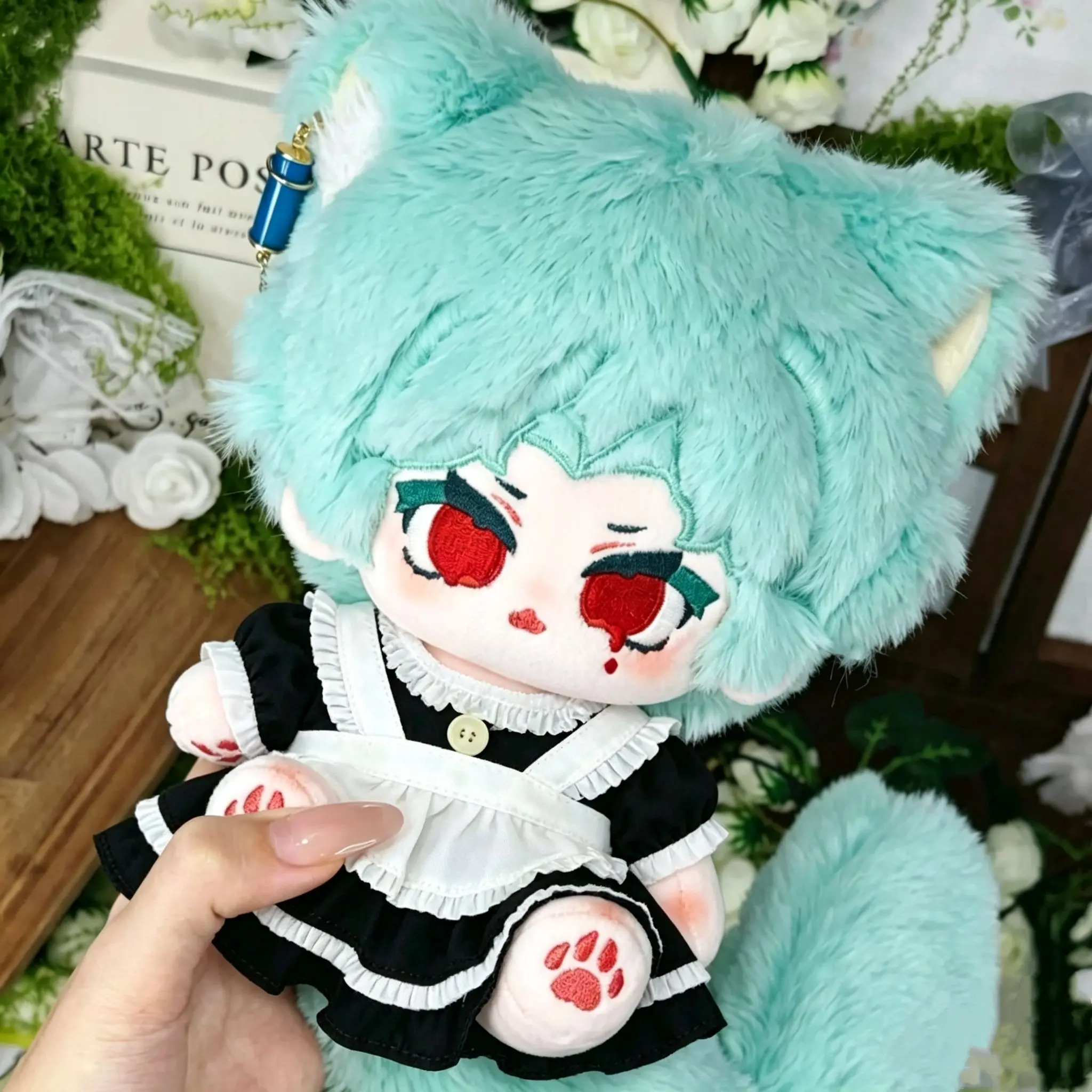 20cm New Genshin Impact Il Dottore The Doctor  Plush Doll Stuffed Cotton Doll Dress Up Doll Cute Birthday Gift view 6