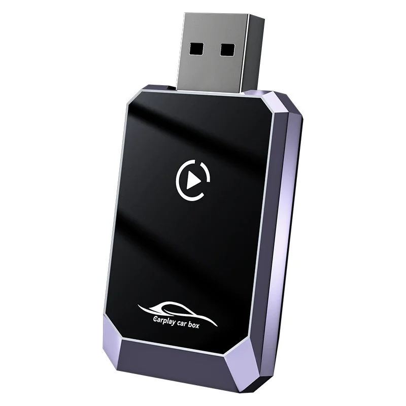ワイヤレスCarPlayカーコネクティビティボックス スマートワイヤレスCarPlayボックス 2in1 プラグアンドプレイ 自動接続 Bluetooth 5.0 便利