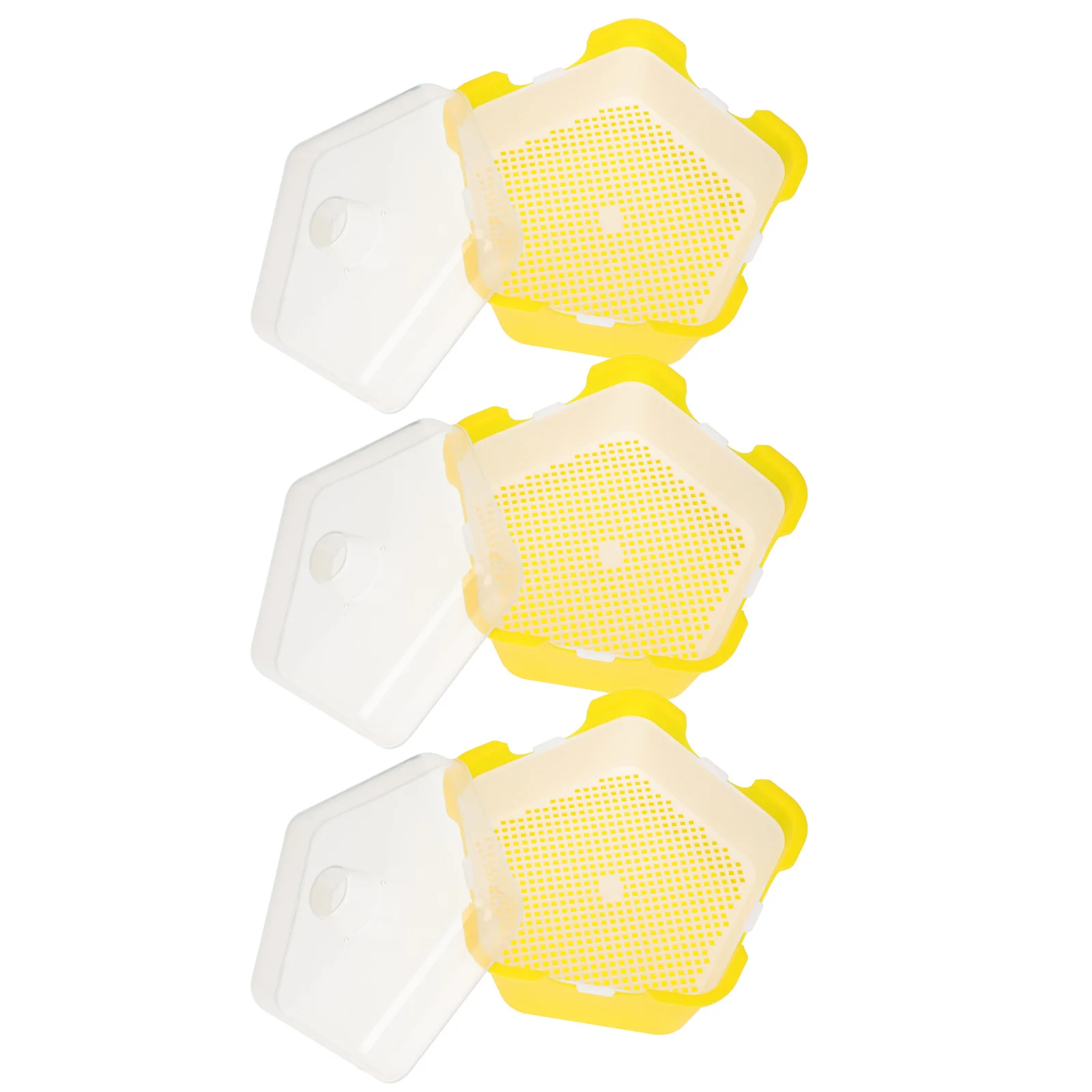 

3pcs Plastic Germination Trays For Soilless Cultivation Plant Growing Starter Kit Garden Nursery Containers Gardening Supplies