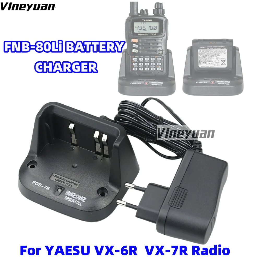 

CD-15 CD-15A Rapid Charger for YAESU VX-5 VX-5R VX-6 VX-6R VX-7R VXA-700 FNB-58Li FNB-80Li Battery horizon HX460S HX471S