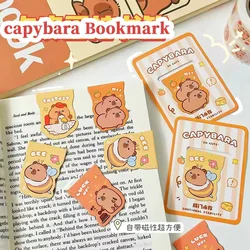 Marque-pages Kawaii mignons pour étudiants, beaux cadeaux, livres de bureau, portables, capybara