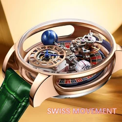 Montre Homme 2024 Gambling Disk Richard Mens Watches Top Brand Luxury Jacob&Co Astronomia Swiss Quartz Roulette Watch Baselworld