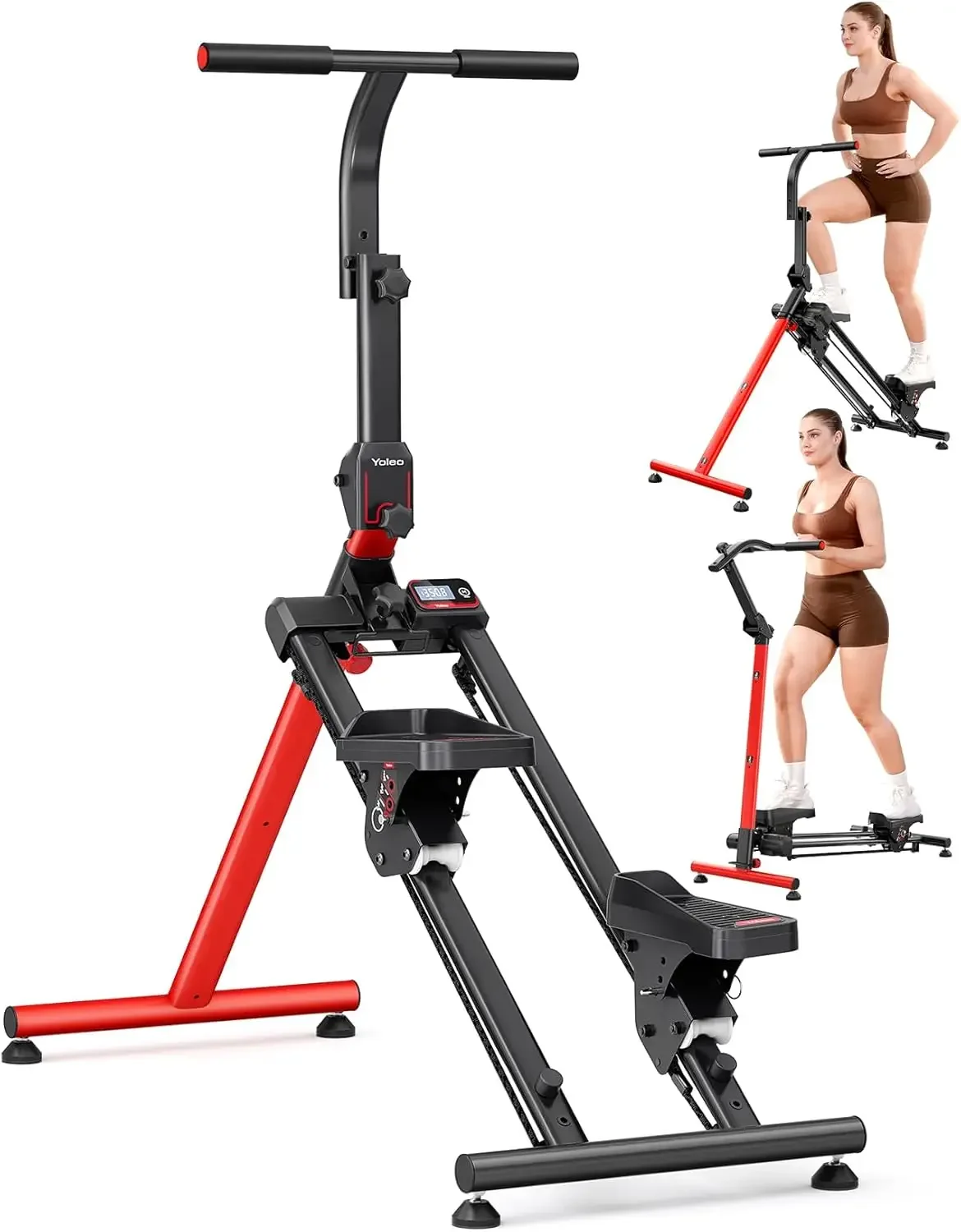 

Steppers for Exercise at Home, Adjustable Stair Stepper with 3 Workout Modes