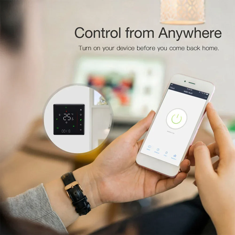 Zigbee Tuya Smart Home Programmable Touch Thermostat Electirc Floor Water Heating Gas Boiler Temperature Controller Google Alexa
