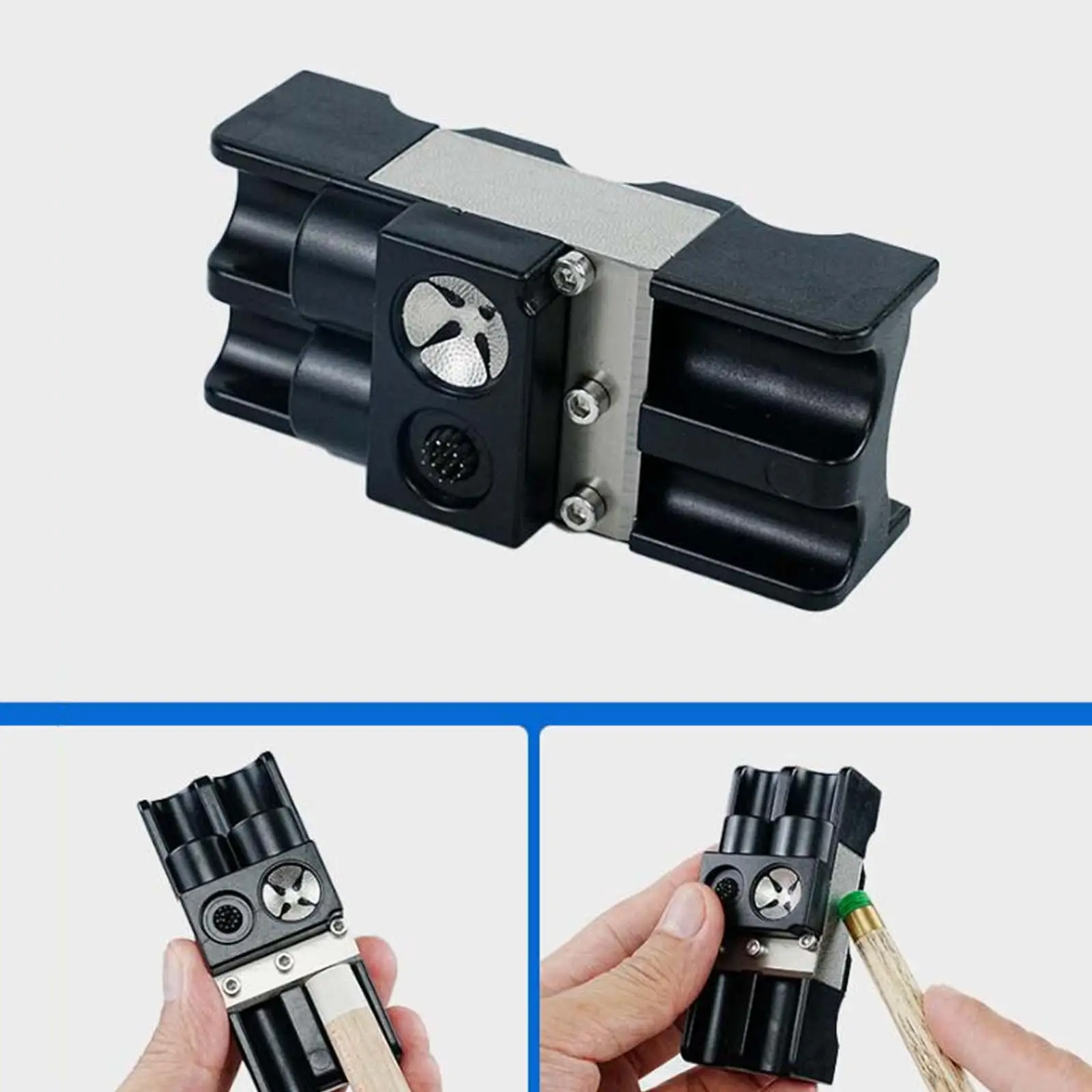 

9 in 1 Pool Cue Tips Repair Tool Burnisher Lightweight Billiards Accessories