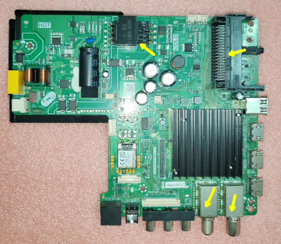 TPD.MT9602.PB801(T) WiFi three in one network TV motherboard tested well with multiple specifications 6 specifications