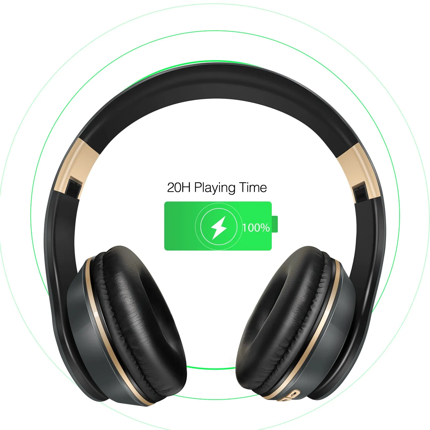 Fones de ouvido Bluetooth sem fio dobrável, fone de ouvido com microfone cancelamento de ruído estéreo HIFI, fone de ouvido para jogos