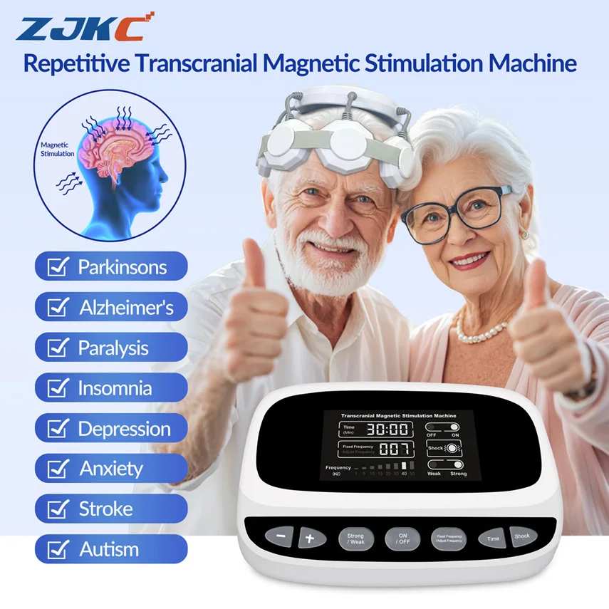 ZJKC Magnetic Brain Stimulation Rtms Therapy Machine Treatment For Neurasthenia Stroke Autism Delusions Cerebral Infarction