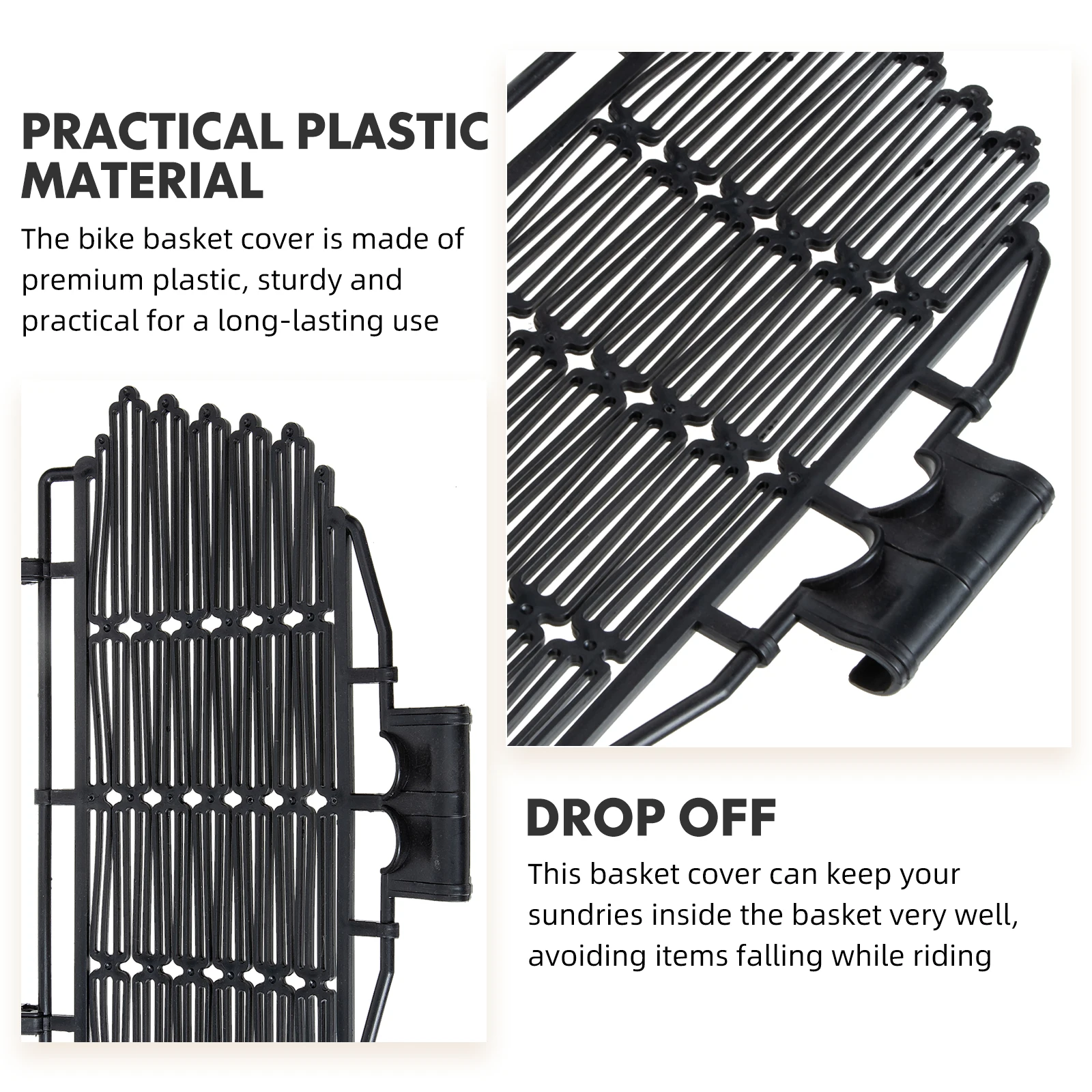 Bike Basket Cover Premium Plastic Lid Lightweight Design Cycling Accessory Sturdy Decorative Sundries Protector