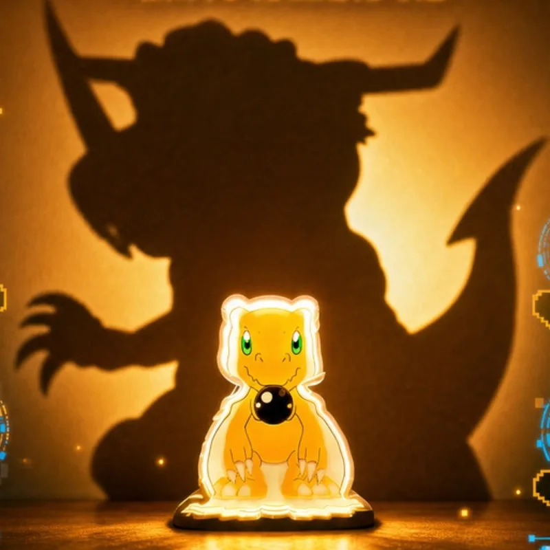 Anime Character Evolution Shadow 3D Warm Ambient Touch Control Led Night Light Christmas Gift For Bedroom Dorm Desktop Decor