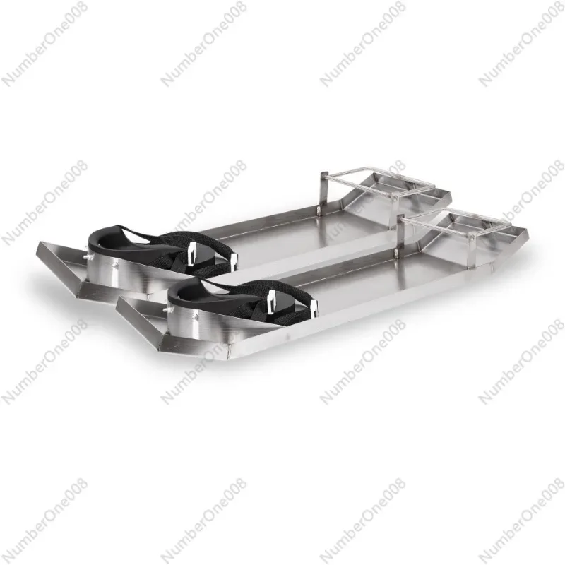

Concrete stainless steel knee plate with knee pads, built-in toe brackets, durable