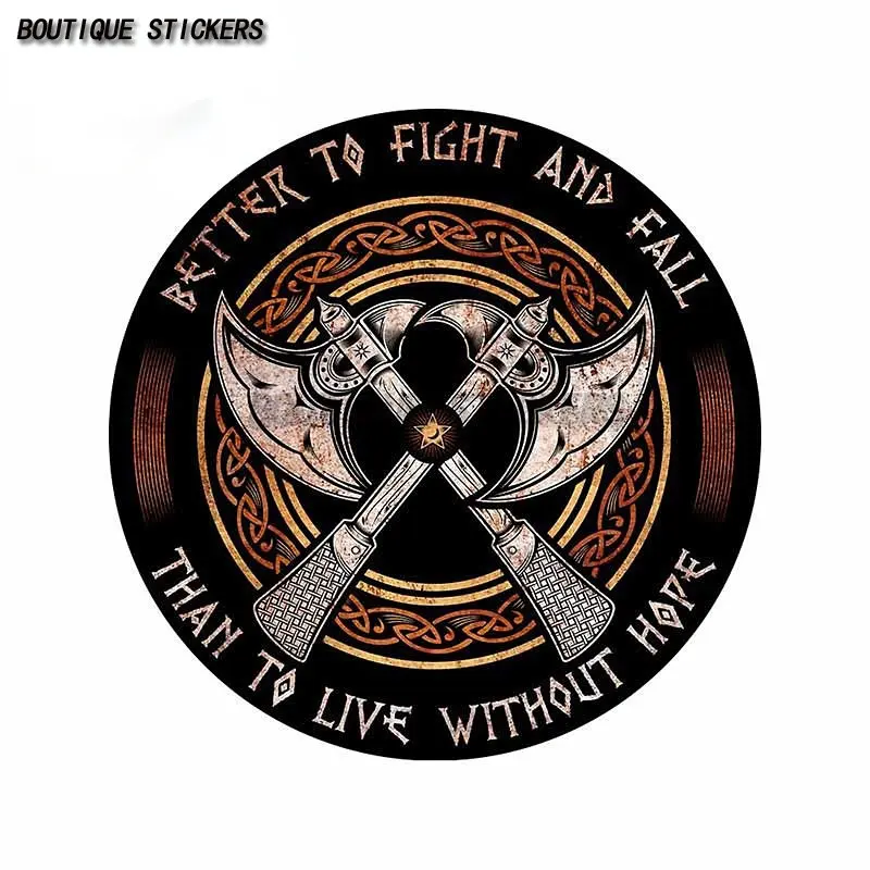 

Viking Tomahawk Battle Car Sticker Waterproof PVC Sticker Car Accessories Motorcycle Luggage Laptop Sticker Cover scratches