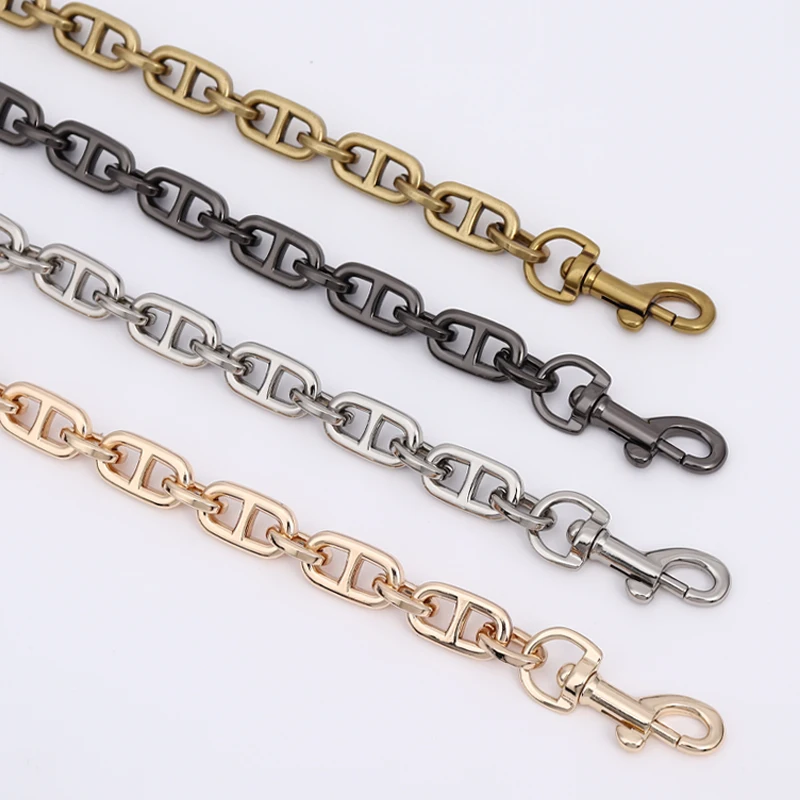 1.3cm Women Bag Chain Metal Zinc Chain Clasp Purse Replacement Brand Bag Parts Messenger Handbag Handle High Quality Profile