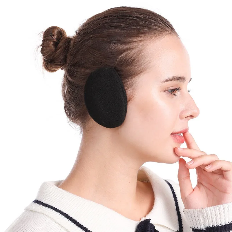 غطاء للأذنين بدون أكمام لتدفئة الأذن للرجال والنساء والأطفال غطاء أذن شتوي من القطيفة ناعم وسميك لتدفئة الأذن مقاوم للرياح لحماية الأذن