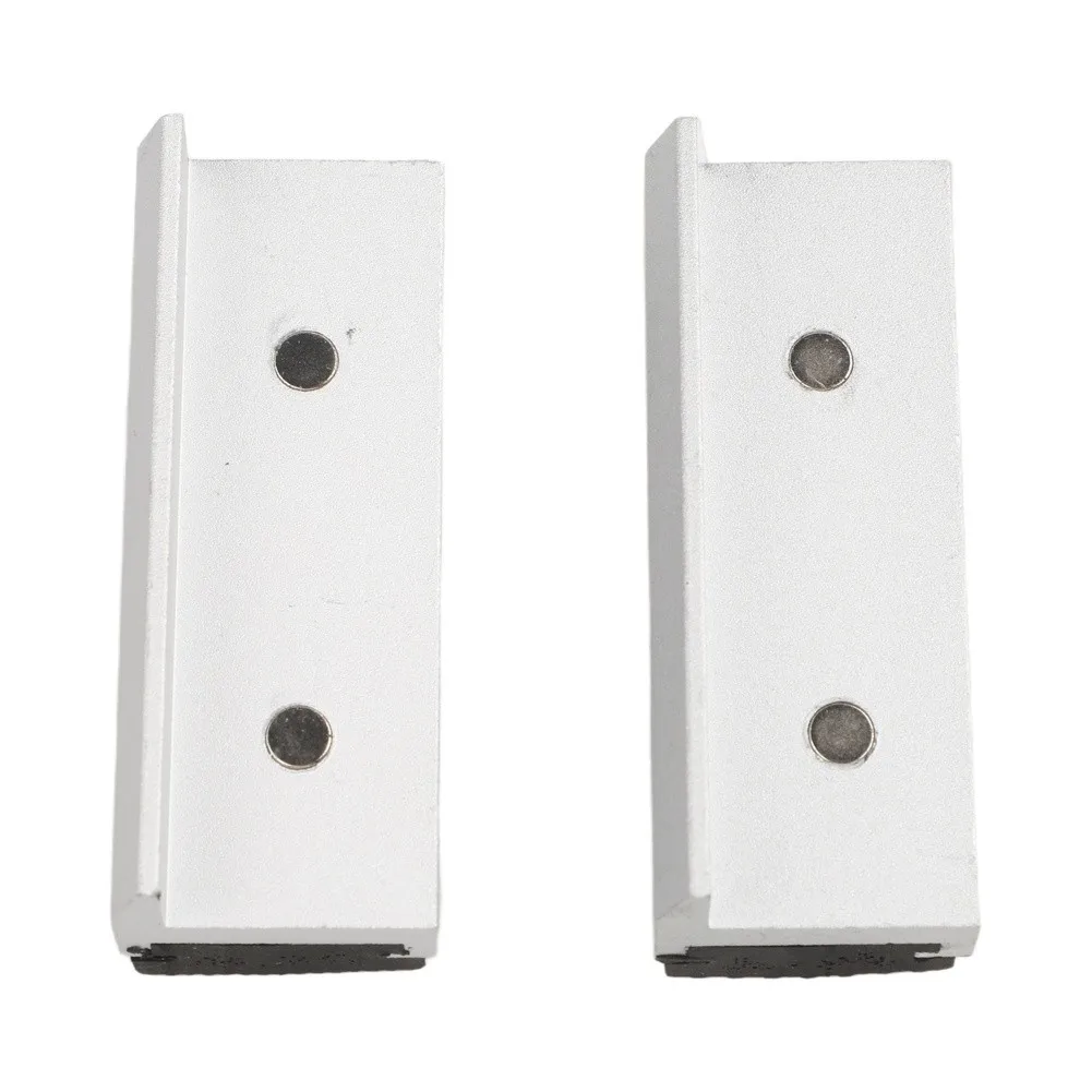 2pcs Magnetic Jaw Pads with Rubber Protection for Metal Vise Tools Designed for Secure Clamping and Slip Grip 2pcs