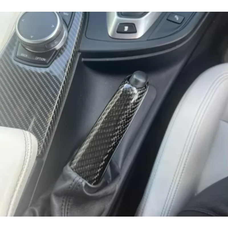 F20 F30 ألياف الكربون الحقيقية اليد الفرامل رافعة استبدال كامل لسيارات BMW E36 E46 E90 E92 F30 F32 F80 F82 M3 M4
