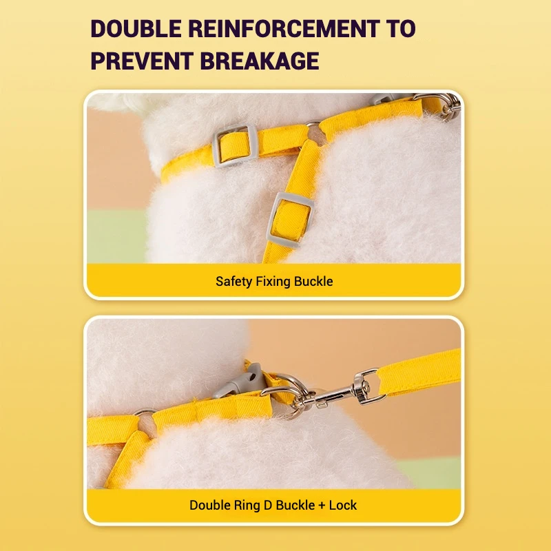 Adjustable Pet Harness Cat Winter Vest Puppy Vest for Small Medium Dog Outdoor Walking Leash Cute Pet Collar Pet Accessories