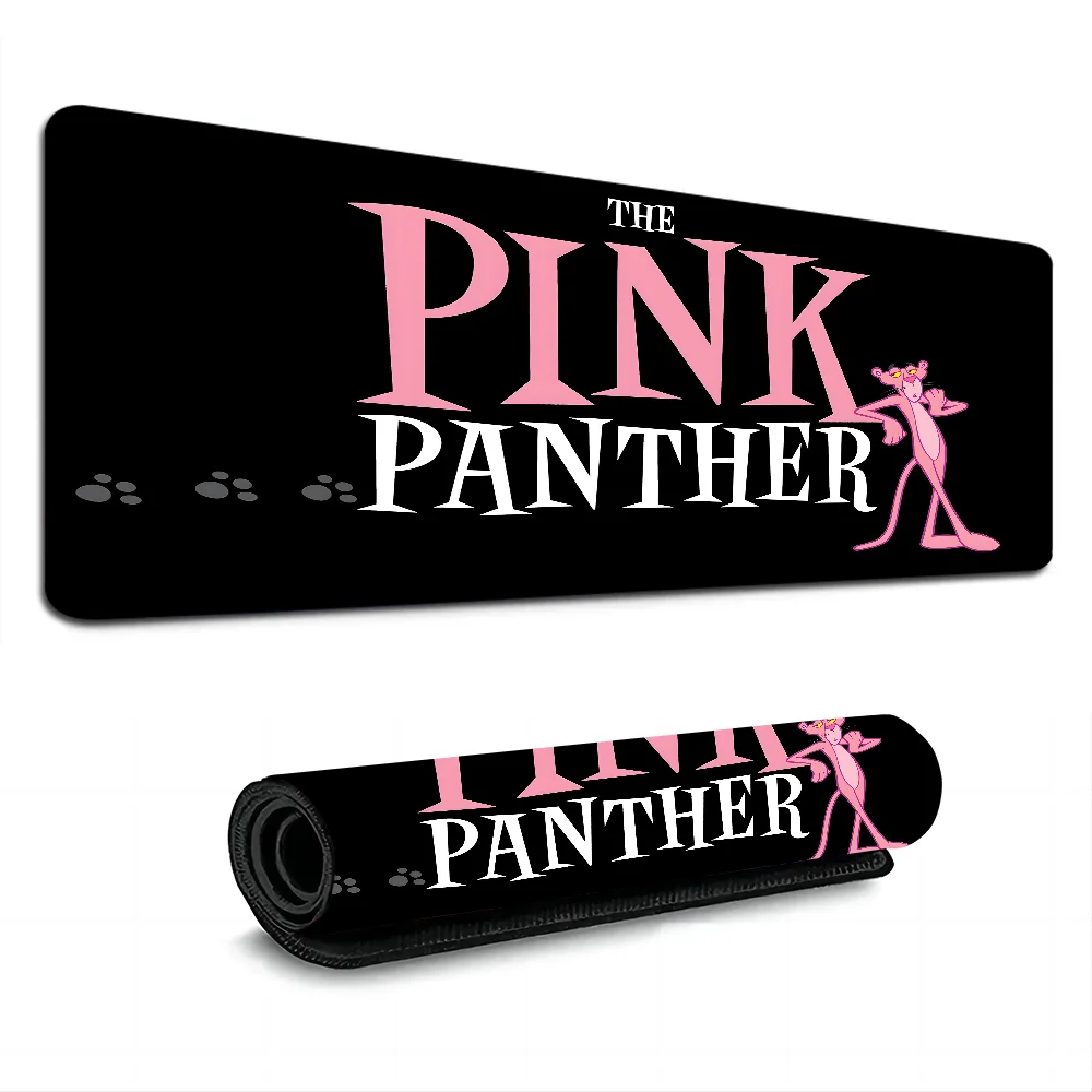 Cartoon P-Pink P-Panther Anime Hot Rubber Mouse Durable Desktop Mousepad Size For Large Edge Locking Game Keyboard Pad