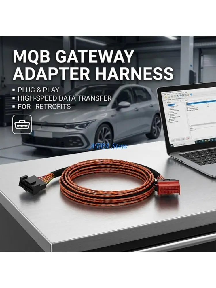U13C Professional Reliable MQB Platform Gateways Extension Adapter Cable Designed For Golf 7 MK7 Mk2 MQB Vehicles Wire Harness
