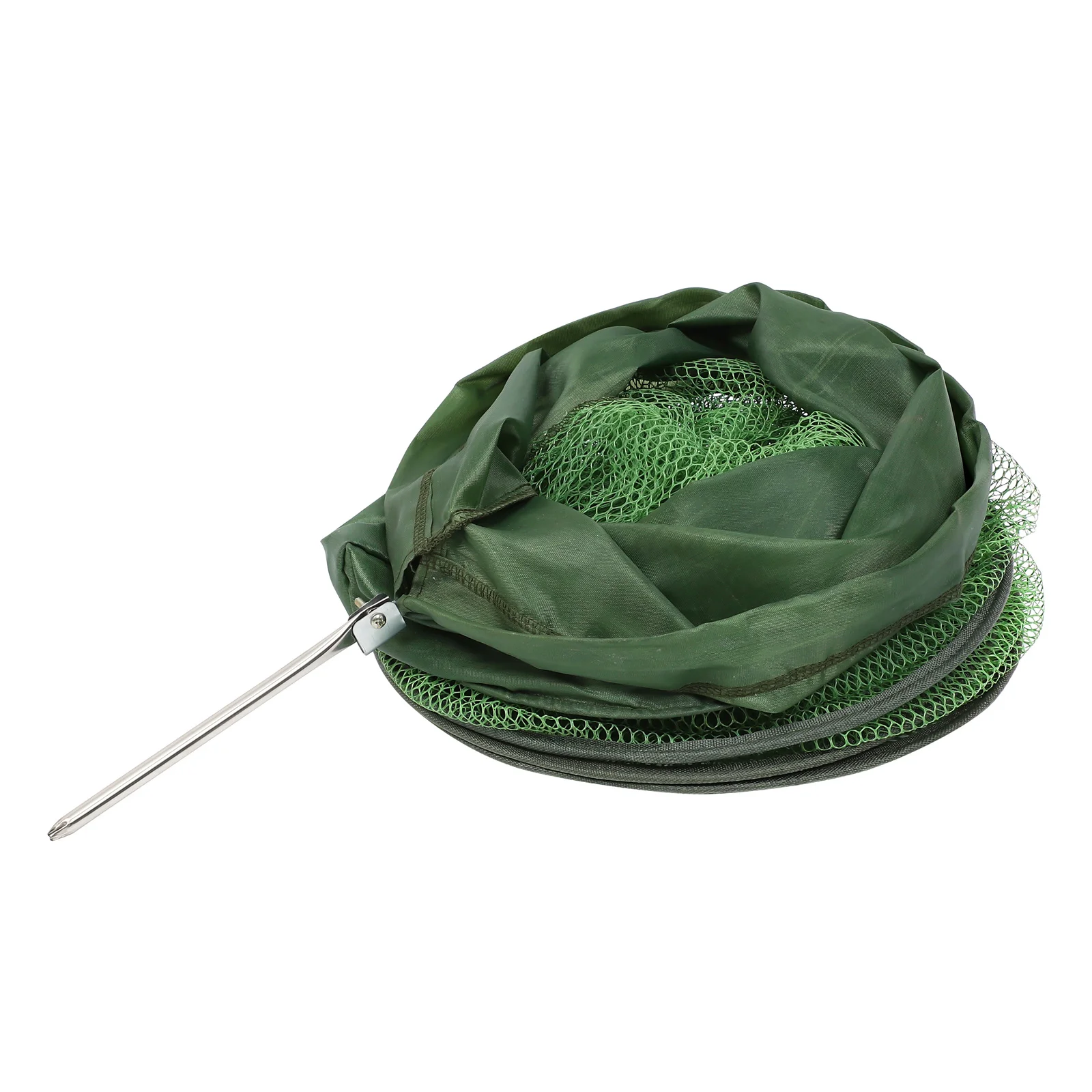 

Folding Fishing Cage 59 Inch Long 12 Inch Wide Durable Mesh Trap Portable Lobster Crab Shrimp Net Outdoor Recreation